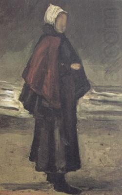 Fisherman's wife on the Beach (nn04), Vincent Van Gogh